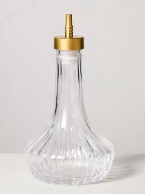 New Glass and Brass Bitter/ Simple Syrup Dispenser -Hearth & Hand™ with Magnolia